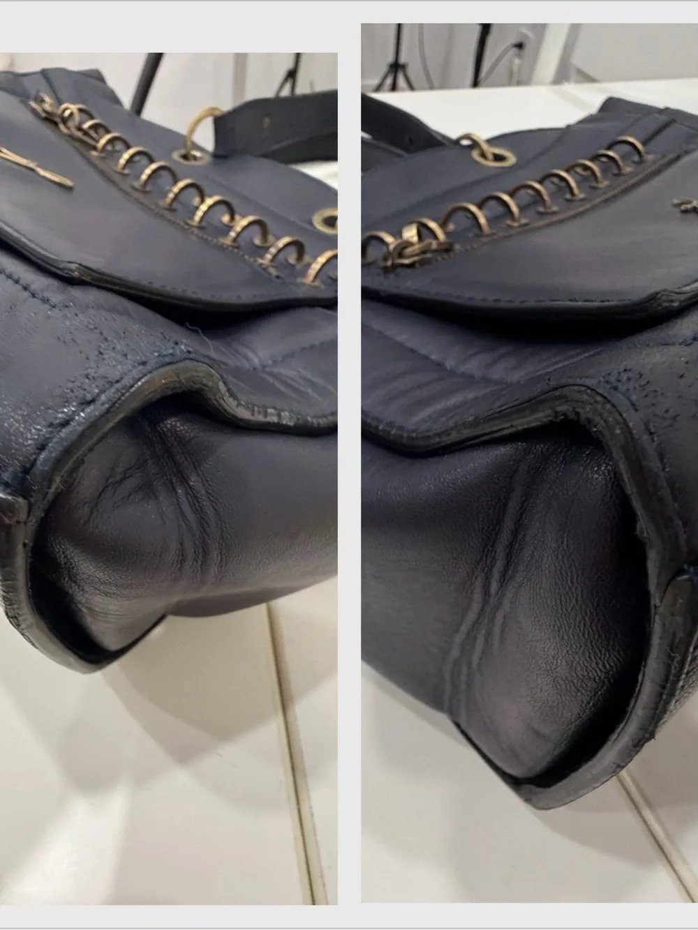 Michael Teperson Toaster Black Leather Top Handle Bag Made Italy